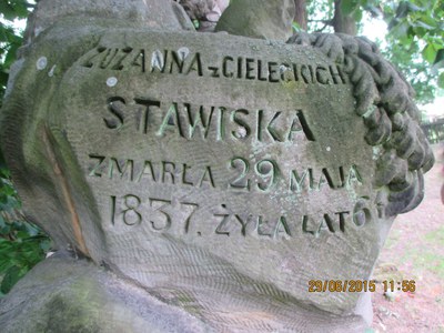Zuzanna z Cielecki Stawiska-Grab in Kliczkow Maly+1837