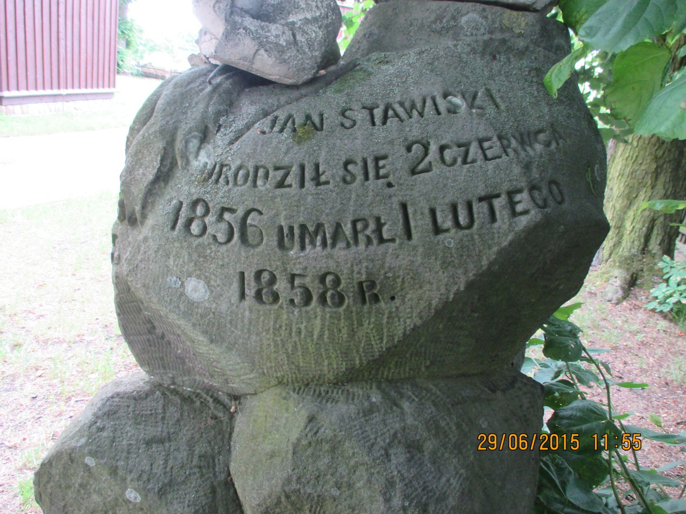 Jan Stawiski-Grab in Kliczkow Maly+1858