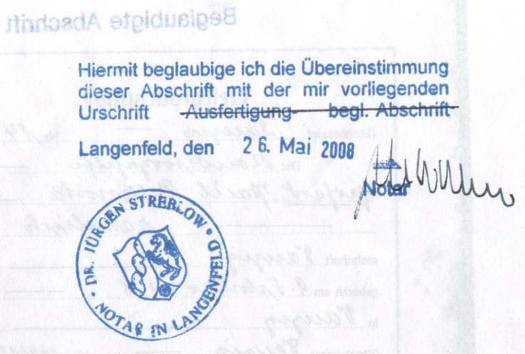 Luise+Gerhard Pifkowski-Heiratsurkunde, beglaubigt-1939-2