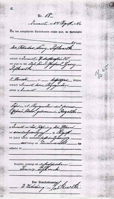 Gerhard Heinz Pi(ie)fkowski-Stebeurkunde-1926