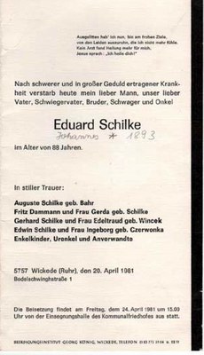 Eduard Johannes Schilke *1893